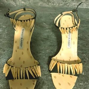Manolo Blahnik "Tribal" Sandals